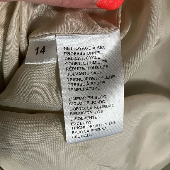 Doncaster Blazer Silk Blend Size 14 Cream Teal Black - Picture 10 of 10